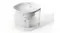 Cheerble E1 Lite cat water fountain with modern white design, transparent tank, and gentle flowing water spout on top Cheerble E1 Lite cat water fountain with modern white design, transparent tank, and gentle flowing water spout on top