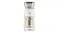 A front view of a black Smeg coffee grinder in glossy cream colour, with a transparent bean hopper and a clear ground coffee container A front view of a black Smeg coffee grinder in glossy cream colour, with a transparent bean hopper and a clear ground coffee container