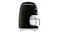 Right side view of the 50s-style coffee machine showcasing its glossy finish Right side view of the 50s-style coffee machine showcasing its glossy finish