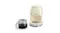 Front view of the Smeg drip coffee machine with the carafe alongside Front view of the Smeg drip coffee machine with the carafe alongside