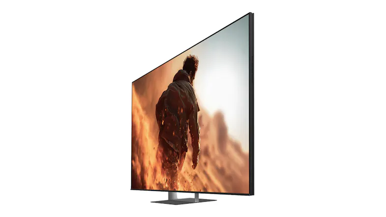 Side view of the BRAVIA 7 TV, highlighting its slim profile Side view of the BRAVIA 7 TV, highlighting its slim profile