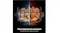 A split graphic comparison of a frosted versus a cooked food in a Ninja container A split graphic comparison of a frosted versus a cooked food in a Ninja container