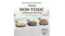 Three different sizes of glass containers are arranged on a kitchen counter Three different sizes of glass containers are arranged on a kitchen counter