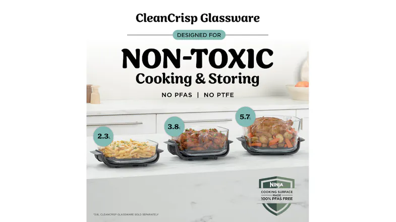 Three different sizes of glass containers are arranged on a kitchen counter Three different sizes of glass containers are arranged on a kitchen counter
