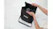 Top view of the tote bag featuring a Crispi unit inside Top view of the tote bag featuring a Crispi unit inside