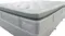 Close-up, high-angle view of the plush, quilted surface of a Sealy Posturepedic Super King Soft mattress Close-up, high-angle view of the plush, quilted surface of a Sealy Posturepedic Super King Soft mattress