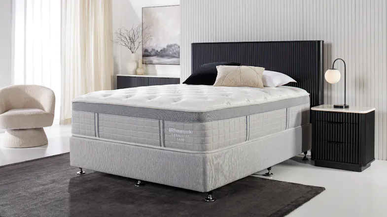 Modern bedroom showcasing the Sealy Posturepedic mattress Modern bedroom showcasing the Sealy Posturepedic mattress