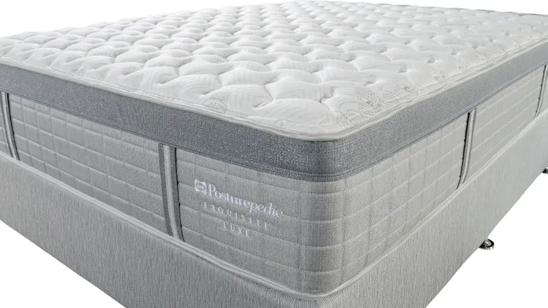 A close up view of the mattress' corner A close up view of the mattress' corner