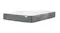 A mattress with a white, patterned quilted top and grey, wave-textured side panels on a solid surface A mattress with a white, patterned quilted top and grey, wave-textured side panels on a solid surface