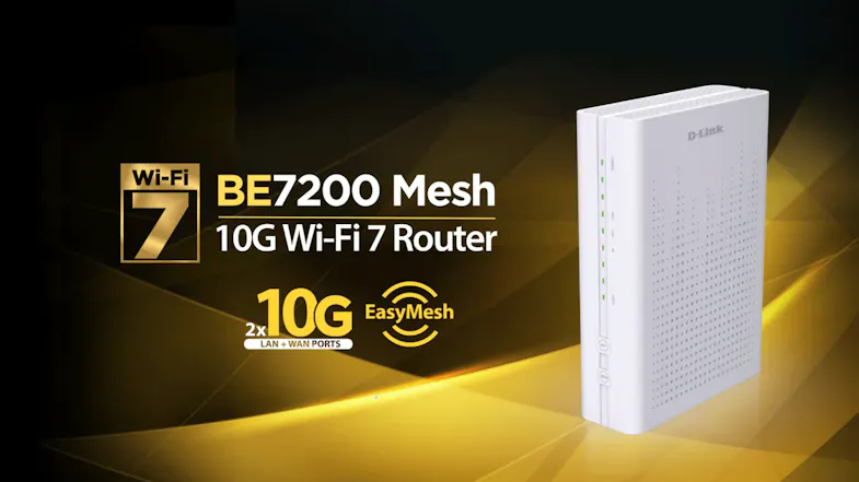 An infographic that showcases the D-Link DPN-BE7212GR's Wi-Fi 7 technology An infographic that showcases the D-Link DPN-BE7212GR's Wi-Fi 7 technology