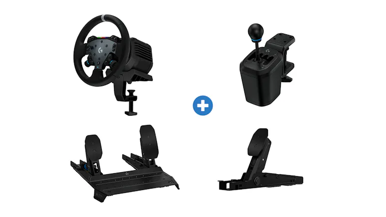 Logitech G RS50 System Racing Wheel & Base Bundle for PlayStation/PC - Black (RS Pedals + RS Clutch Module + RS H Shifter) Logitech G RS50 System Racing Wheel & Base Bundle for PlayStation/PC - Black (RS Pedals + RS Clutch Module + RS H Shifter)