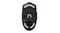 Underside of the black Logitech G305 X wireless gaming mouse with white accents, glide pads, and optical sensor Underside of the black Logitech G305 X wireless gaming mouse with white accents, glide pads, and optical sensor
