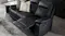 Relaxed reclining position of the Nomad 3-seater leather sofa Relaxed reclining position of the Nomad 3-seater leather sofa