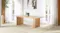 Sinclair 2400mm dining table in light natural wood, featuring a rectangular top and two solid panel legs Sinclair 2400mm dining table in light natural wood, featuring a rectangular top and two solid panel legs