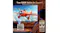 Back-angle view of a white home projector sitting on a wooden table, projecting an aeroplane scene onto a wall Back-angle view of a white home projector sitting on a wooden table, projecting an aeroplane scene onto a wall