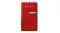 Front view of the Smeg 50s Style 135L Bar Fridge in red colour Front view of the Smeg 50s Style 135L Bar Fridge in red colour
