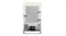 Back view of the Smeg mini fridge showing condenser coils and compressor components Back view of the Smeg mini fridge showing condenser coils and compressor components