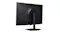 Angled back view of the OLED monitor, highlighting its textured casing Angled back view of the OLED monitor, highlighting its textured casing