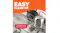 Instant Pot inner pot and lid placed in a dishwasher rack with water spray, alongside bold text “Easy clean-up” Instant Pot inner pot and lid placed in a dishwasher rack with water spray, alongside bold text “Easy clean-up”