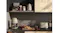 A view of a kettle, toaster, and coffee maker in matte moonlight displayed beautifully on a kitchen countertop A view of a kettle, toaster, and coffee maker in matte moonlight displayed beautifully on a kitchen countertop