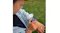Close-up view of a child interacting with the smartwatch screen Close-up view of a child interacting with the smartwatch screen