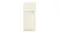 A front view of the Smeg 50s Style 524L Top Mount Fridge Freezer in cream finish A front view of the Smeg 50s Style 524L Top Mount Fridge Freezer in cream finish