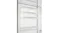 A close-up view of open refrigerator door shelves and bins on a cream retro Smeg appliance A close-up view of open refrigerator door shelves and bins on a cream retro Smeg appliance