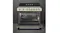 SMEG cream range cooktop with oven door open, showing interior racks and fan-assisted cavity SMEG cream range cooktop with oven door open, showing interior racks and fan-assisted cavity