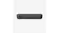 Side view of closed grey carrying case highlighting charging port Side view of closed grey carrying case highlighting charging port