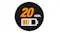 20-minute quick charge battery icon highlighting fast charging for cordless hair clippers and trimmers 20-minute quick charge battery icon highlighting fast charging for cordless hair clippers and trimmers
