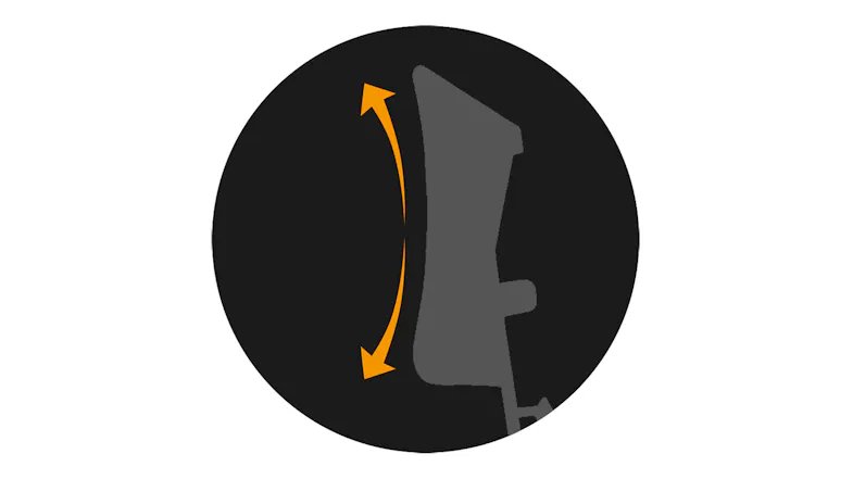 Curved guide comb technology icon showing contour-fitting design for precise beard and hair trimming Curved guide comb technology icon showing contour-fitting design for precise beard and hair trimming