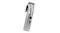 Angled view of the ConairMAN cordless hair clipper with stainless steel blades and textured metal grip Angled view of the ConairMAN cordless hair clipper with stainless steel blades and textured metal grip