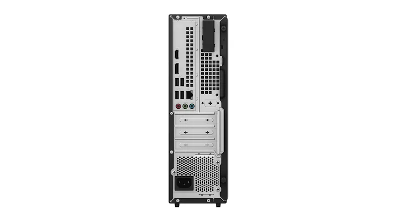 Rear view of the Asus tower featuring the input/output ports Rear view of the Asus tower featuring the input/output ports