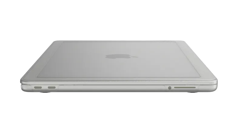 Side view of the Incase edge hardshell with a slim profile Side view of the Incase edge hardshell with a slim profile