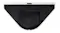 Underside view of a triangular speaker base with small rubber feet Underside view of a triangular speaker base with small rubber feet