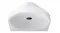 High-angle view of the Samsung speaker with a curved crest High-angle view of the Samsung speaker with a curved crest