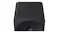High-angle close-up view of the speaker with five control buttons High-angle close-up view of the speaker with five control buttons