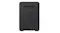 Back view of a black wireless speaker showing multiple ports Back view of a black wireless speaker showing multiple ports