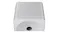 High-angle close-up view of the speaker with five control buttons High-angle close-up view of the speaker with five control buttons