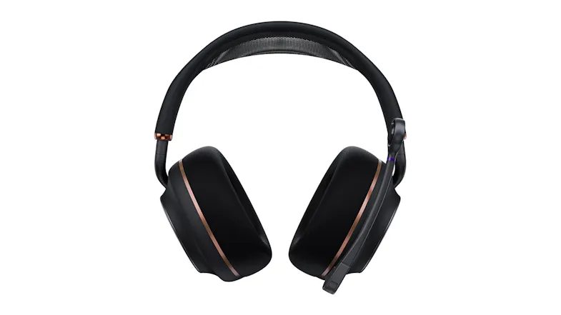 Front view of the Turtle Beach headset with padded earcups Front view of the Turtle Beach headset with padded earcups