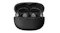 Front view of a wide-open charging case highlighting docked earbuds Front view of a wide-open charging case highlighting docked earbuds