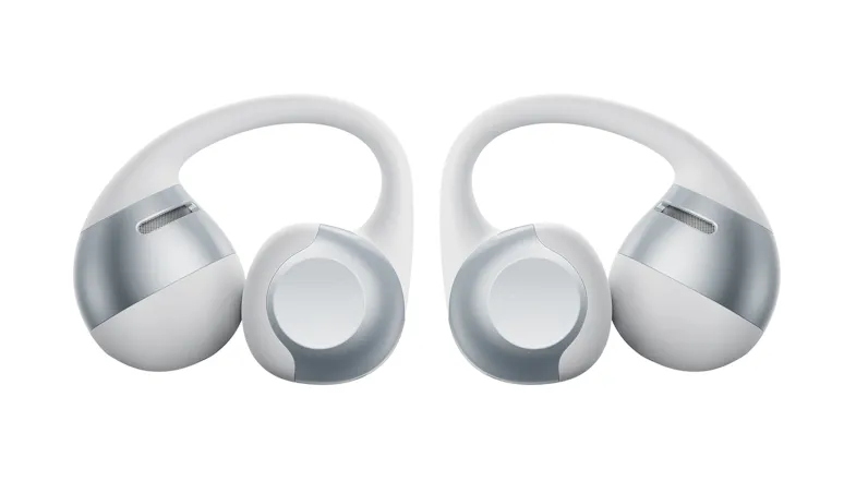 Shokz OpenDots 2 True Wireless Open-Ear Headphones in a sleek grey colour Shokz OpenDots 2 True Wireless Open-Ear Headphones in a sleek grey colour