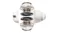 Internal view of an earbud speaker driver component layout Internal view of an earbud speaker driver component layout