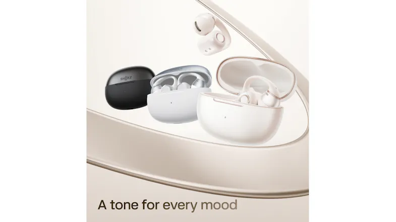 Lifestyle view of charging cases showcasing multiple colour variations Lifestyle view of charging cases showcasing multiple colour variations