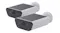 Two EZVIZ CB5 4K wire-free outdoor security cameras in white, shown together at an angled view Two EZVIZ CB5 4K wire-free outdoor security cameras in white, shown together at an angled view