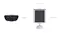 EZVIZ CB5 camera dimension diagram showing front and side measurements EZVIZ CB5 camera dimension diagram showing front and side measurements