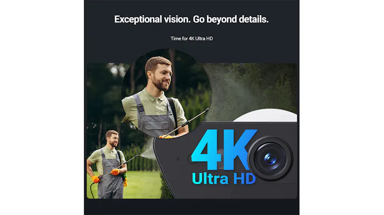 Promotional graphic highlighting EZVIZ CB5 4K Ultra HD video quality with enhanced detail Promotional graphic highlighting EZVIZ CB5 4K Ultra HD video quality with enhanced detail