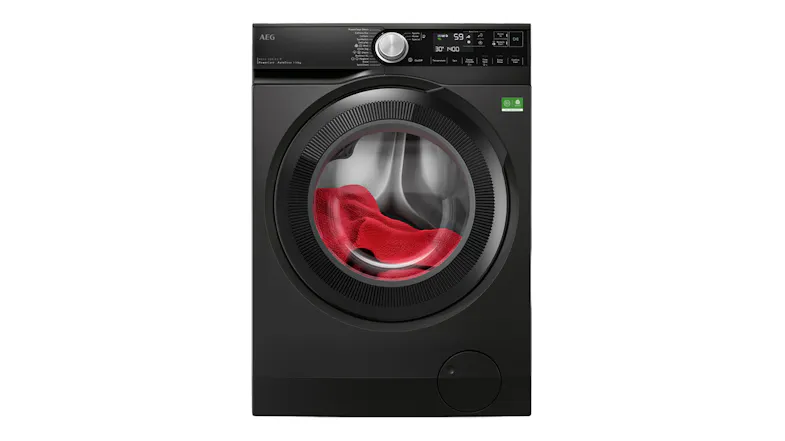 AEG 9000 Series 10kg Front Loader Washing Machine in a sleek dark silver colour AEG 9000 Series 10kg Front Loader Washing Machine in a sleek dark silver colour
