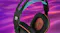 Close-up view of the wireless gaming headset featuring an ear pad interior Close-up view of the wireless gaming headset featuring an ear pad interior