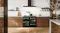 Richmond Deluxe cooker centered between wooden drawers with a white marble backsplash Richmond Deluxe cooker centered between wooden drawers with a white marble backsplash